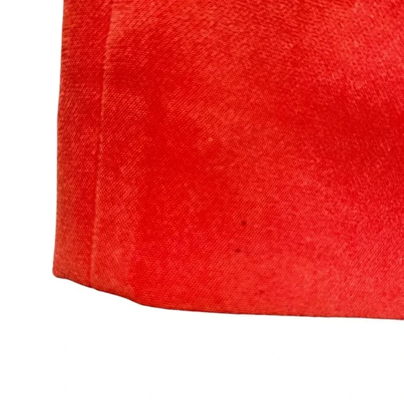 Reiss Genie Dress 4 Bright Orange Bow Waist Long Sleeve Cocktail Party Dress - Picture 12 of 15